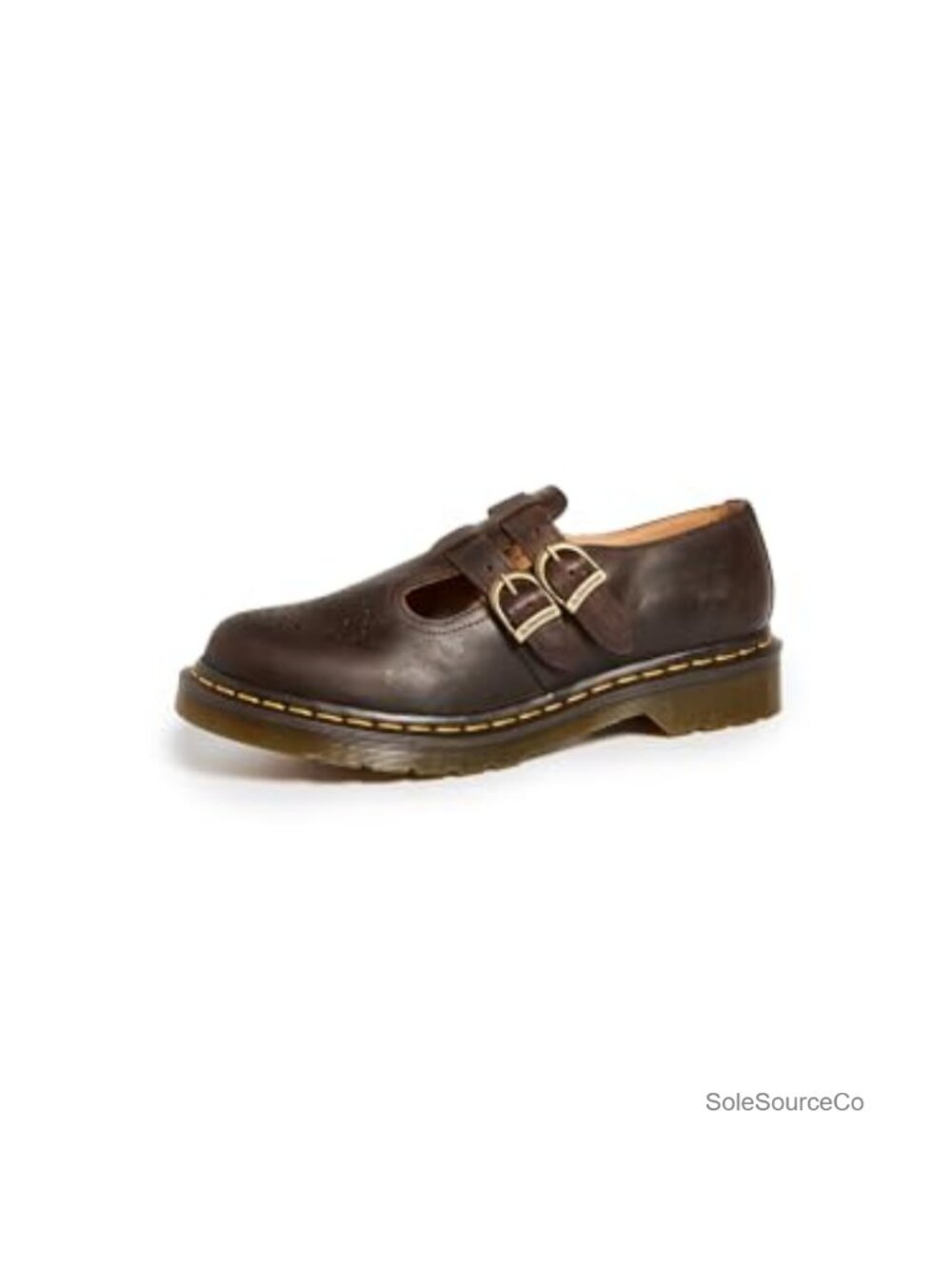 Dr. Martens 8065 Mary Jane Shoes Buckle Strap Round Toe Slip Resistant